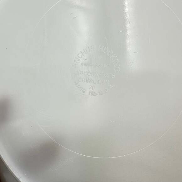 Vintage Anchor Hocking Athena Chop Plate 12” set of 3 retro mcm - Picture 11 of 12
